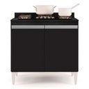 Ver imagem 6 de Balcão para Cooktop 2s Brenda Preto 80cm