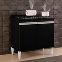 Ver imagem 7 de Balcão para Cooktop 2s Brenda Preto 80cm