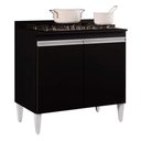 Ver imagem 1 de Balcão para Cooktop 2s Brenda Preto 80cm