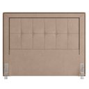 Ver imagem 3 de Cabeceira Cama Box Casal Queen 160cm Paolla P02 Veludo Bege - Mpozenato