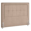 Ver imagem 1 de Cabeceira Cama Box Casal Queen 160cm Paolla P02 Veludo Bege - Mpozenato