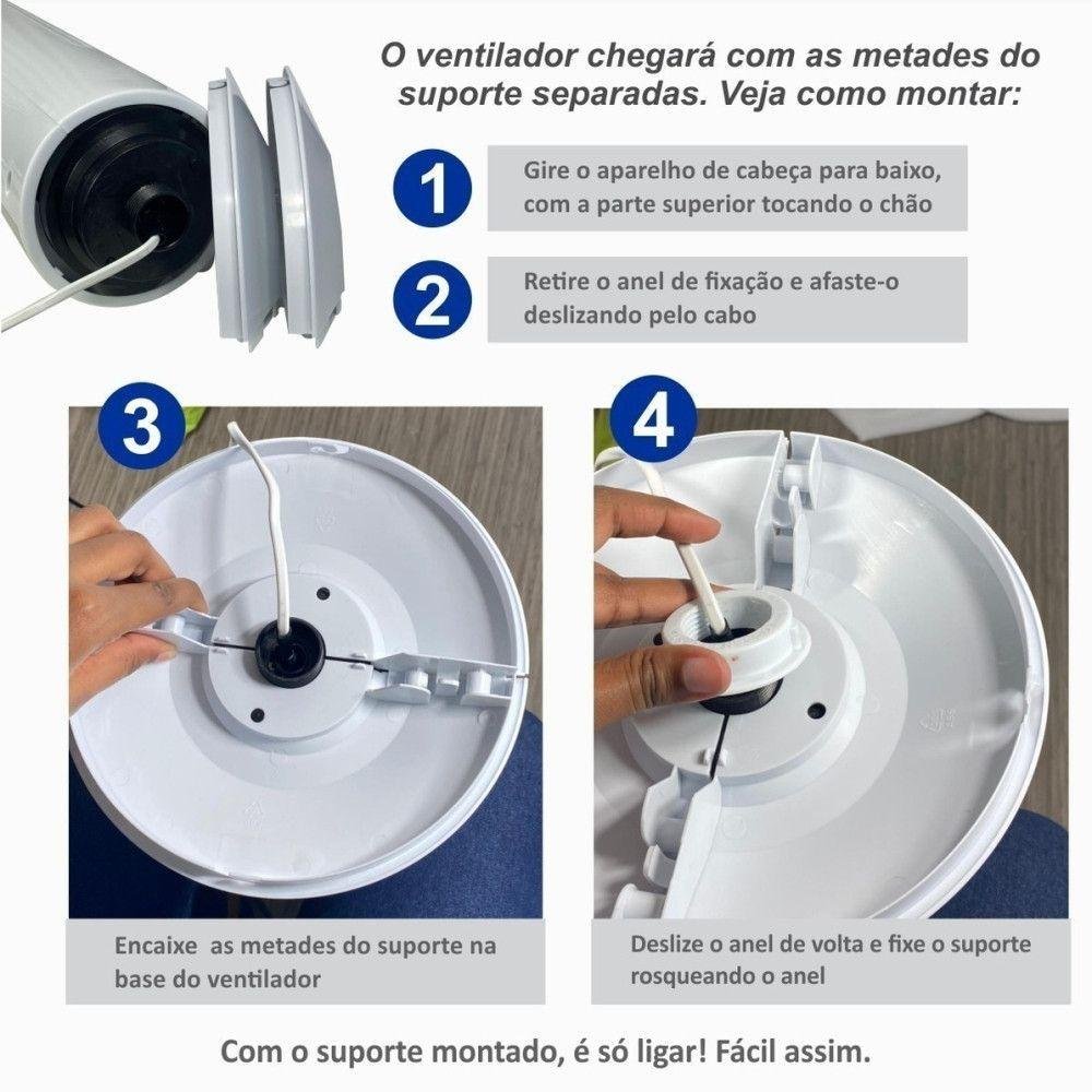 Circulador de Ar Super Leve e Compacto 40w 220v Ventilador - 3