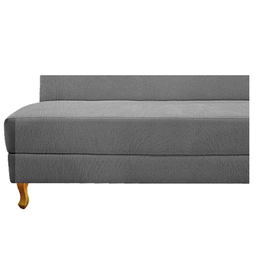Recamier Valéria 160cm Lado Esquerdo de Quem Senta Sala de Estar Corano Cinza - Incasa Decor - 6