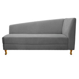 Recamier Valéria 160cm Lado Esquerdo de Quem Senta Sala de Estar Corano Cinza - Incasa Decor - 2