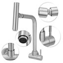 Ver imagem 2 de Torneira Cozinha Parede Inox Escovado C/bica Articulada 360