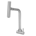 Ver imagem 1 de Torneira Cozinha Parede Inox Escovado C/bica Articulada 360