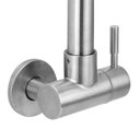 Ver imagem 3 de Torneira Cozinha Parede Inox Escovado C/bica Articulada 360