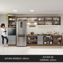 Ver imagem 7 de Armário De Cozinha Completa 400Cm Rustic/Cinza