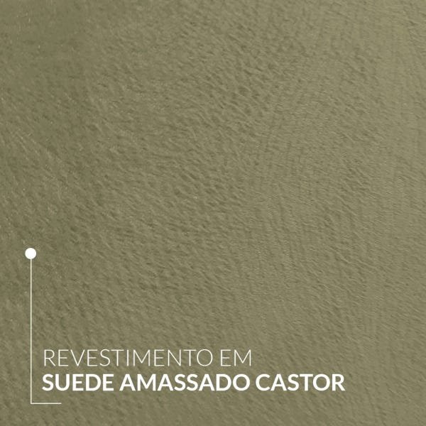 Sofá Italia 2,50M Retrátil e Reclinável Suede Castor - 4