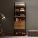 Ver imagem 6 de Closet Moderno 2 Gavetas 8 Prateleiras Dalla Costa