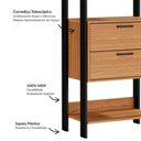 Ver imagem 5 de Closet Moderno 2 Gavetas 8 Prateleiras Dalla Costa