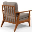 Ver imagem 6 de Kit 2 Poltronas Decorativas para Sala de Estar Encosto Ripado Emília B04 Linho Bege - Lyam Decor