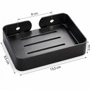 Ver imagem 4 de Porta Sabonete Luxo Aço Inox Preto