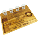 Ver imagem 1 de Tábua Shot Régua Tequila Régua Shot Madeira Teca 4 Copos