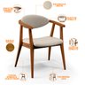 Kit 2 Poltronas Decorativas para Sala de Estar Cecília B04 Linho Cru - Lyam Decor - 8