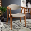 Ver imagem 2 de Kit 2 Poltronas Decorativas para Sala de Estar Cecília B04 Linho Cru - Lyam Decor