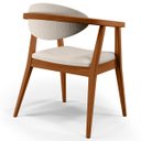 Ver imagem 6 de Kit 2 Poltronas Decorativas para Sala de Estar Cecília B04 Linho Cru - Lyam Decor