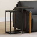 Ver imagem 5 de Kit Mesas Laterais Decorativas Industrial D01 Design Preto - Lyam Decor