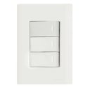 Ver imagem 1 de Conjunto 4x2 com 3 Interruptores Simples 10 a 250 V Tramontina Giz Branco Tramontina