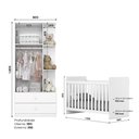 Ver imagem 4 de Quarto de Bebê com Berço e Guarda Roupas Labirinto Henn