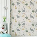 Ver imagem 3 de Papel de Parede Infantil Dinossauros Mod 47-60x300cm