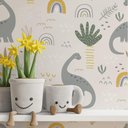 Ver imagem 1 de Papel de Parede Infantil Dinossauros Mod 47-60x300cm