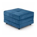 Ver imagem 2 de Puff Cama Dobravel 70cm Slim com Almofada Cor: Suede Azul