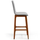 Ver imagem 5 de Kit 06 Banquetas Altas Para Cozinha Sala de Jantar Fixa Zoe B04 Linho Cinza - Lyam Decor