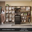Ver imagem 6 de Armário de Cozinha Completa 261cm Rustic Emilly Madesa 03