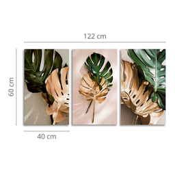 Quadros Decorativos Folhas Costela-de-adão Botânico Moderno - 4