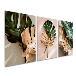 Quadros Decorativos Folhas Costela-de-adão Botânico Moderno - 1