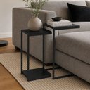 Ver imagem 7 de 02 Conjuntos de Mesas Laterais Decorativas Industrial D01 Design Preto - Lyam Decor