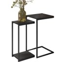 Ver imagem 4 de 02 Conjuntos de Mesas Laterais Decorativas Industrial D01 Design Preto - Lyam Decor
