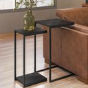 Ver imagem 6 de 02 Conjuntos de Mesas Laterais Decorativas Industrial D01 Design Preto - Lyam Decor