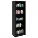 Ver imagem 2 de Estante para Livros 4 Prateleiras Preto Me4104 - Tecno Mobili