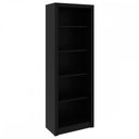 Ver imagem 3 de Estante para Livros 4 Prateleiras Preto Me4104 - Tecno Mobili