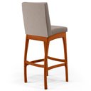 Ver mais imagens de Kit 02 Banquetas Altas Para Cozinha Sala de Jantar Fixa Mila B04 Linho Bege - Lyam Decor