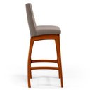 Ver imagem 6 de Kit 02 Banquetas Altas Para Cozinha Sala de Jantar Fixa Mila B04 Linho Bege - Lyam Decor