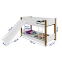 Ver imagem 3 de Beliche Valentina Branco Mel com Escorregador