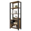 Ver imagem 2 de Módulo para Closet 2 Nichos 183cm x 78,2cm Byte Marrom/Mel/Preto