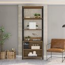 Ver imagem 7 de Módulo para Closet 2 Nichos 183cm x 78,2cm Byte Marrom/Mel/Preto