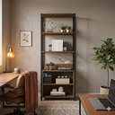 Ver imagem 1 de Módulo para Closet 2 Nichos 183cm x 78,2cm Byte Marrom/Mel/Preto