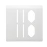Placa 4x4 para 4 Interruptores + 2 Tomadas com Suporte Branca - NOVARA - 2
