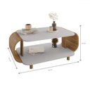 Ver imagem 3 de Mesa de Centro Floripa Off White/cinamomo - Móveis Bechara