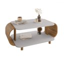 Ver imagem 2 de Mesa de Centro Floripa Off White/cinamomo - Móveis Bechara