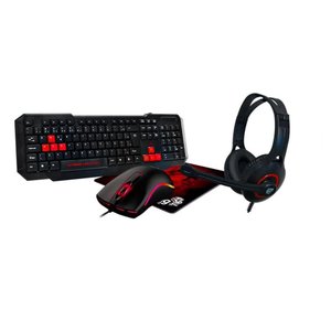 Kit Dragon War Cgdw41r Headset+mouse+teclado+mousepad - Elg