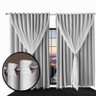 Cortina Blecaute para Sala e Quarto Lea 3,70 X 2,30 Branco - 1