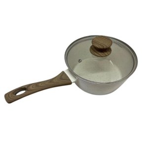 Panela de Cerâmica Antiaderente Marmol de Indução 16 Cm