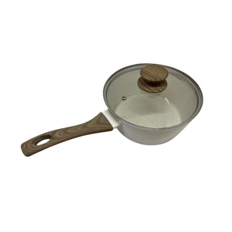 Panela de Cerâmica Antiaderente Marmol de Indução 16 Cm