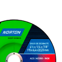 Ver imagem 3 de Caixa Disco de Corte 4.1/2" - Bda Norton 600 (10 Unidades)